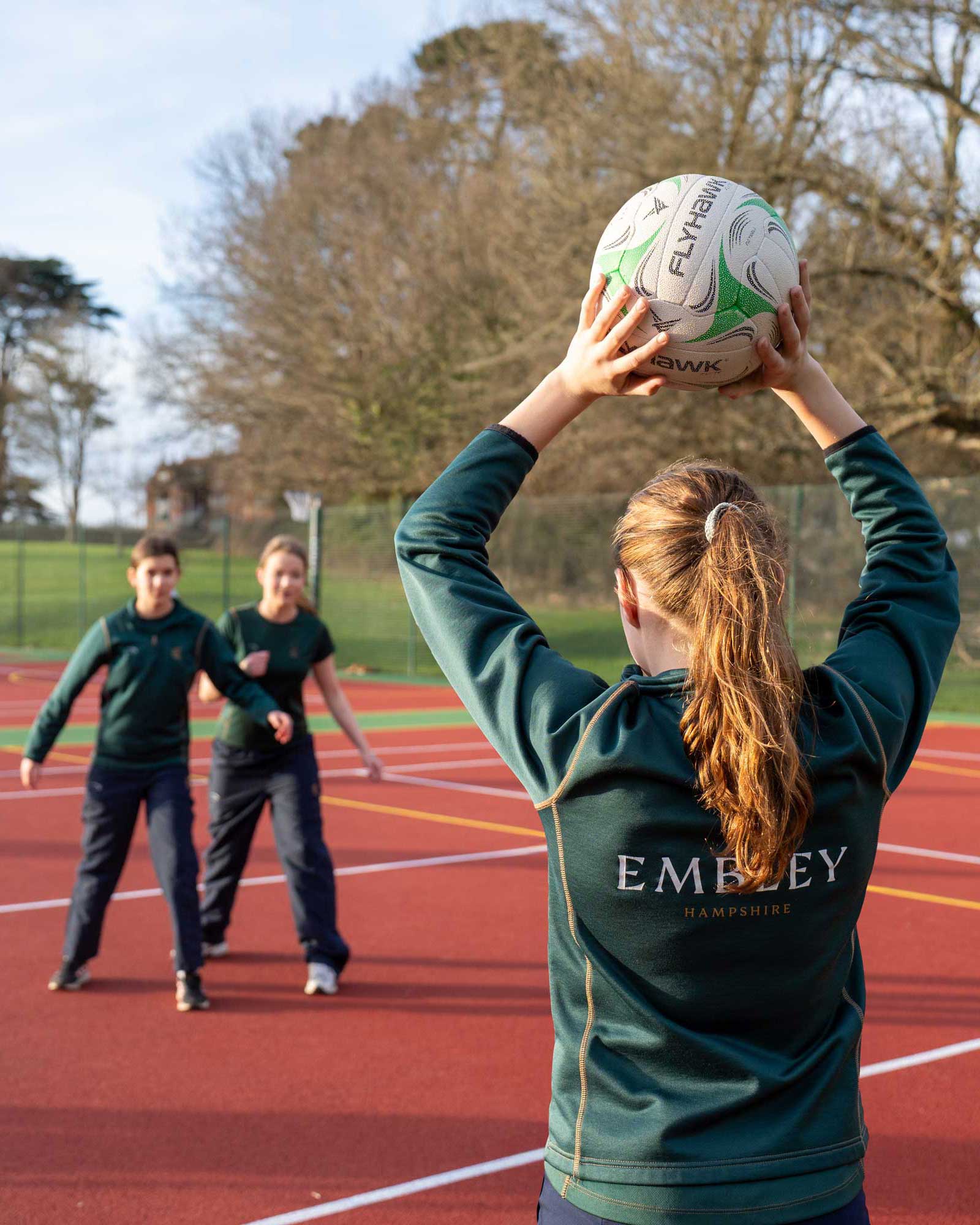 Embley netball performance camp in Hampshire